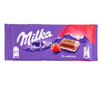 Молочный шоколад c клубникой Milka Strawberry 100гр.