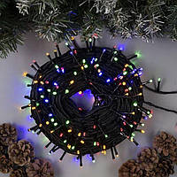 Новорічна Світлодіодна Гірлянда Нитка на Ялинку Внутрішня 500LED Мульти ч/пр