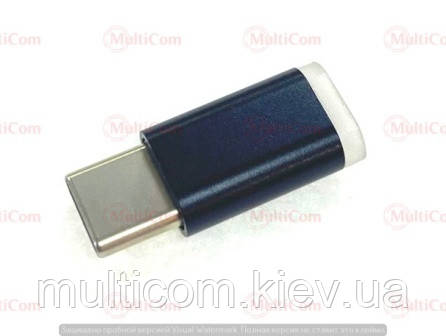 01-08-301. Перехідник штекер type-C - гніздо мікро-USB