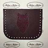 Кишенька для сумки "Філін". Бордо, фото 3
