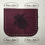 Кишенька з тисненням "Черепаха". Бордо, фото 4