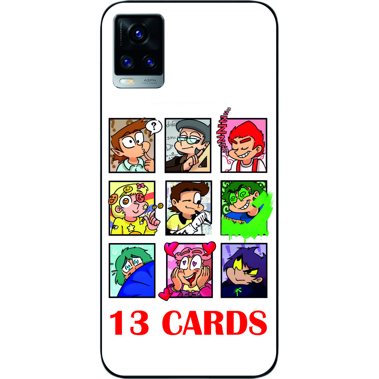 Силіконовий чохол для Vivo V20 з картинкою Комікс 13 карт