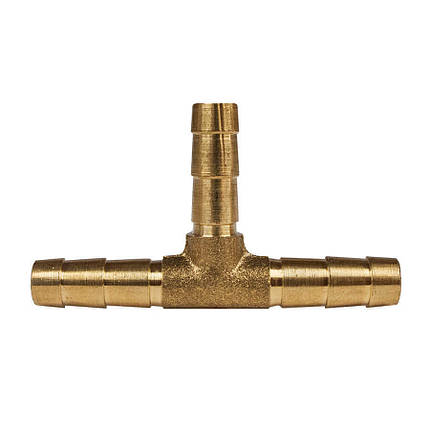 Тройник під шланг 8 мм латунний, фото 1