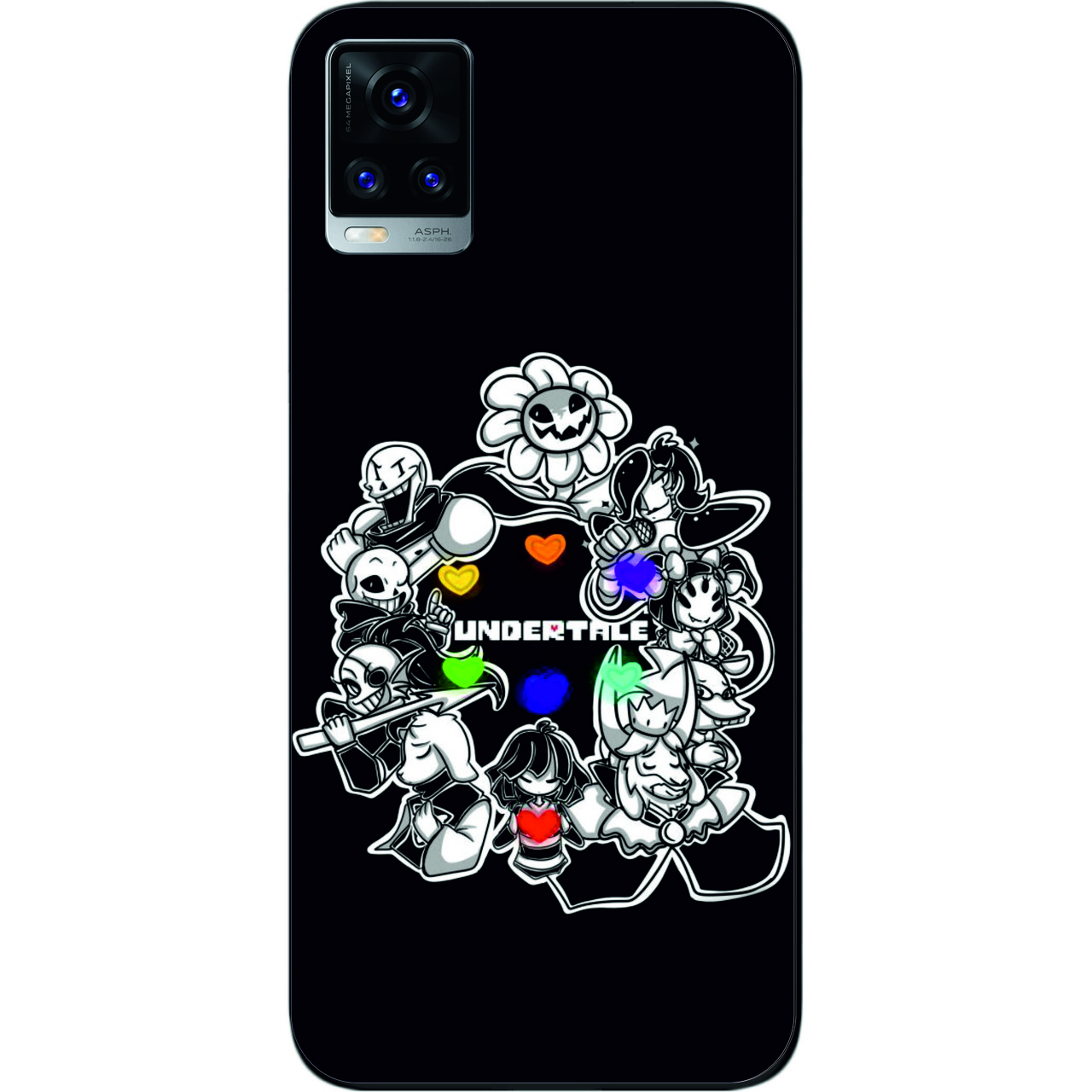 Силіконовий чохол для Vivo V20 з картинкою Андертейл