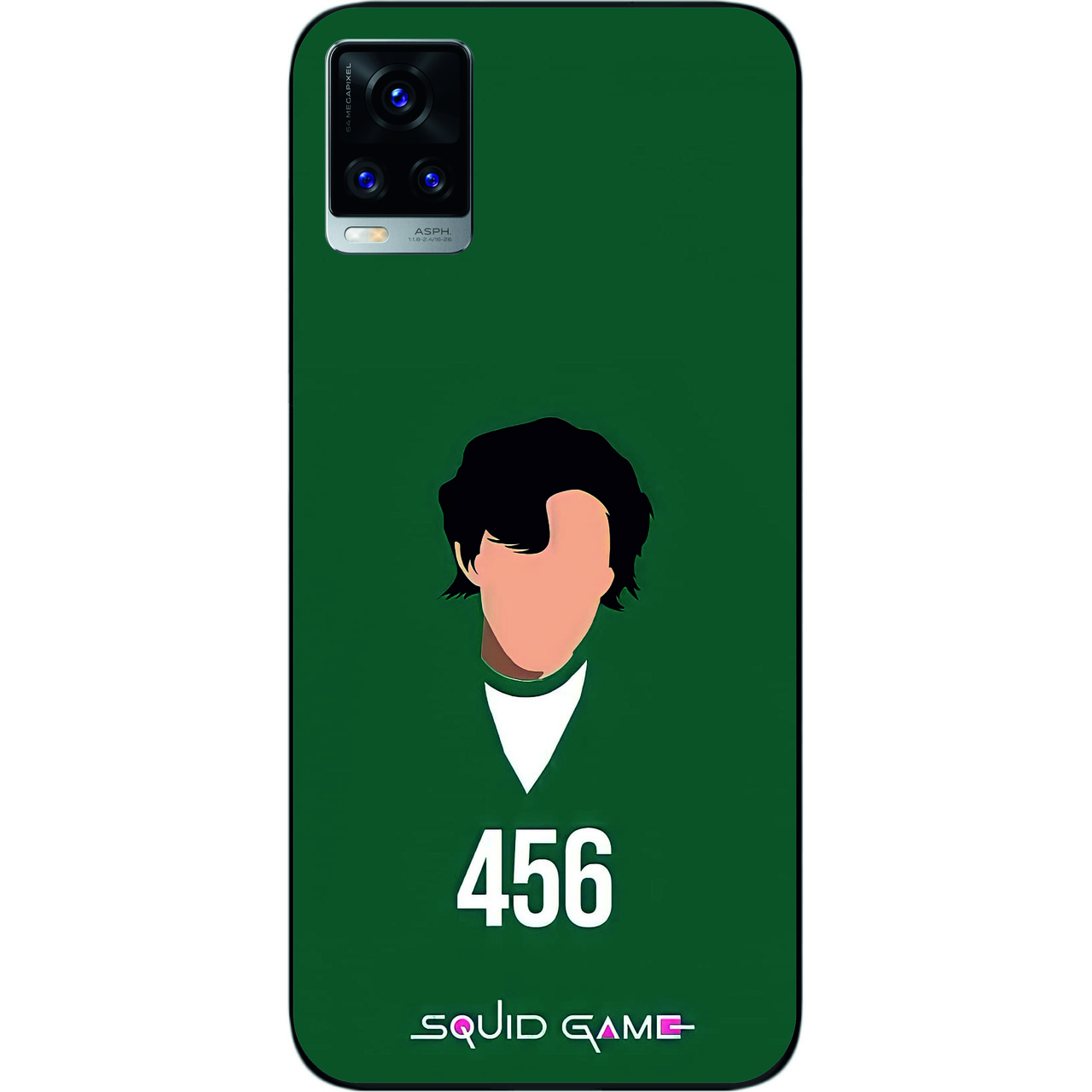 Силіконовий чохол для Vivo V20 з картинкою Гра в кальмара Гравець 456