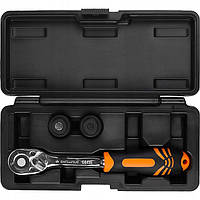 Трещітка зі змінними головками 3 в 1, 1/4", 3/8", 1/2" Richmann (C8416)