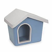 Будка будиночок для собак і кішок Imac Zeus блакитна 72,2 х 61,8 х 62,3 см