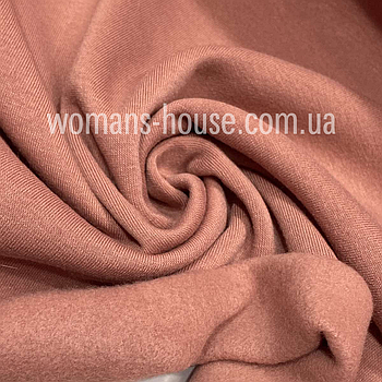 Трикотаж тринитка з начосом Пудровий Китай