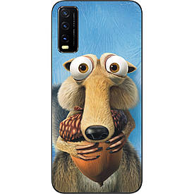 Чохол силіконовий для Vivo Y20 з картинкою Білка