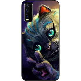 Чохол силіконовий для Vivo Y20 з картинкою Чеширський кіт