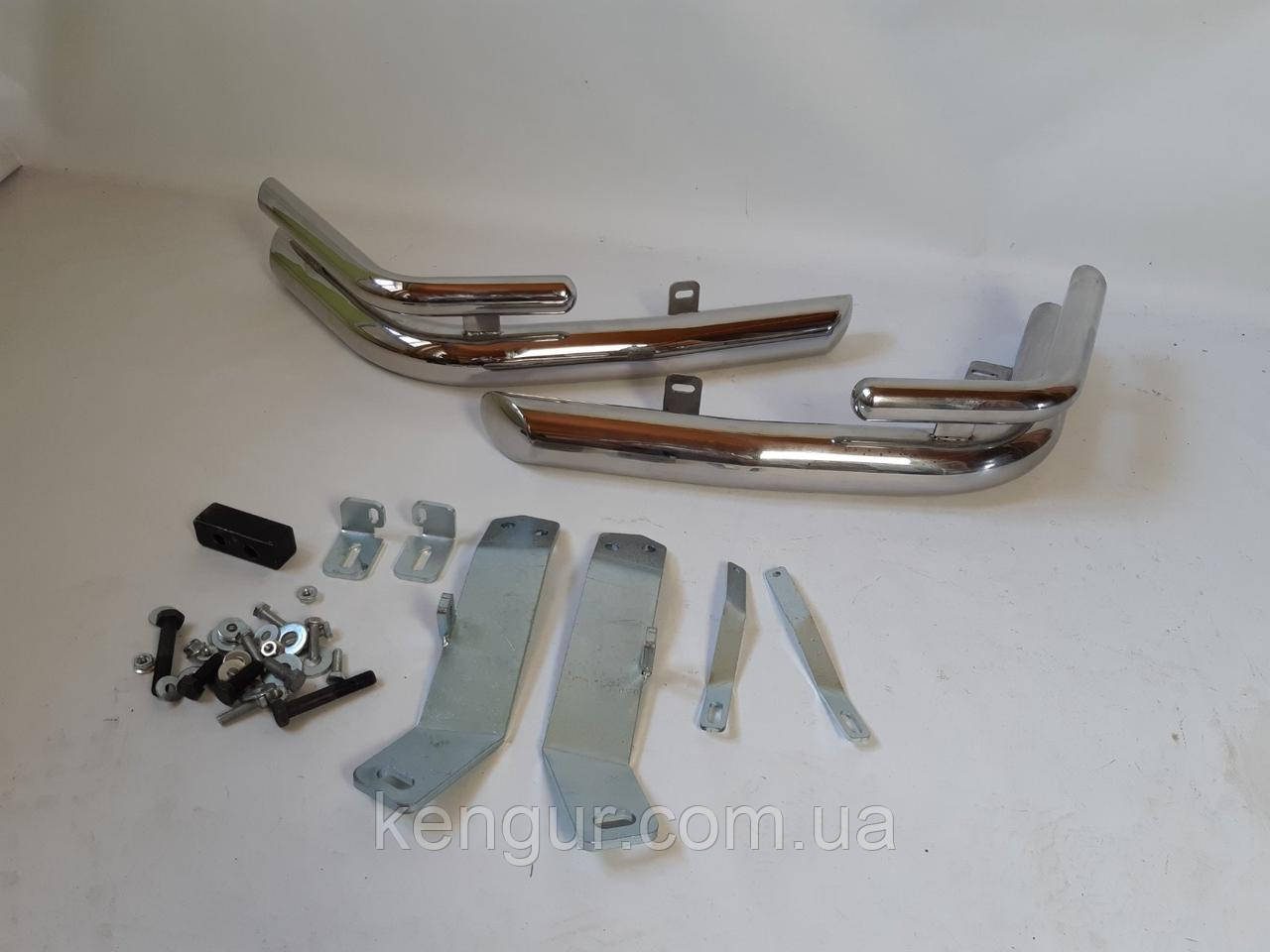 Дуги для захисту заднього бампера - кути подвійні (Tamsan) Toyota LC 120 Prado 2002-2009