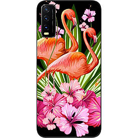 Чохол силіконовий для Vivo Y20 з картинкою Фламінго