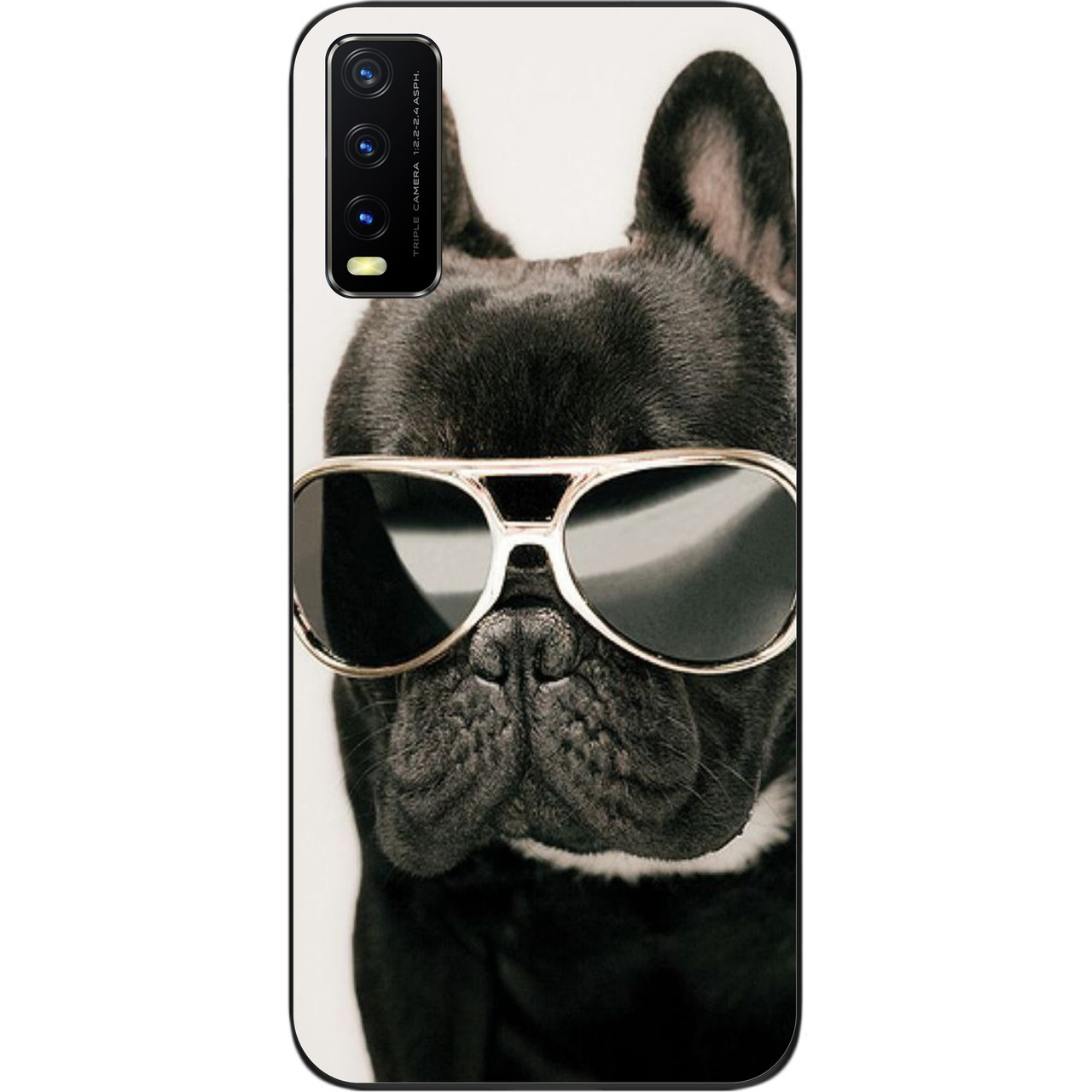 Бампер силіконовий для Vivo Y20 з малюнком Крутий пес