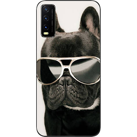 Бампер силіконовий для Vivo Y20 з малюнком Крутий пес, фото 1