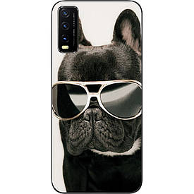 Бампер силіконовий для Vivo Y20 з малюнком Крутий пес