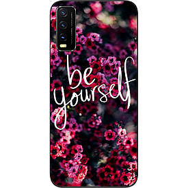 Бампер силіконовий для Vivo Y20 з малюнком Будь собою