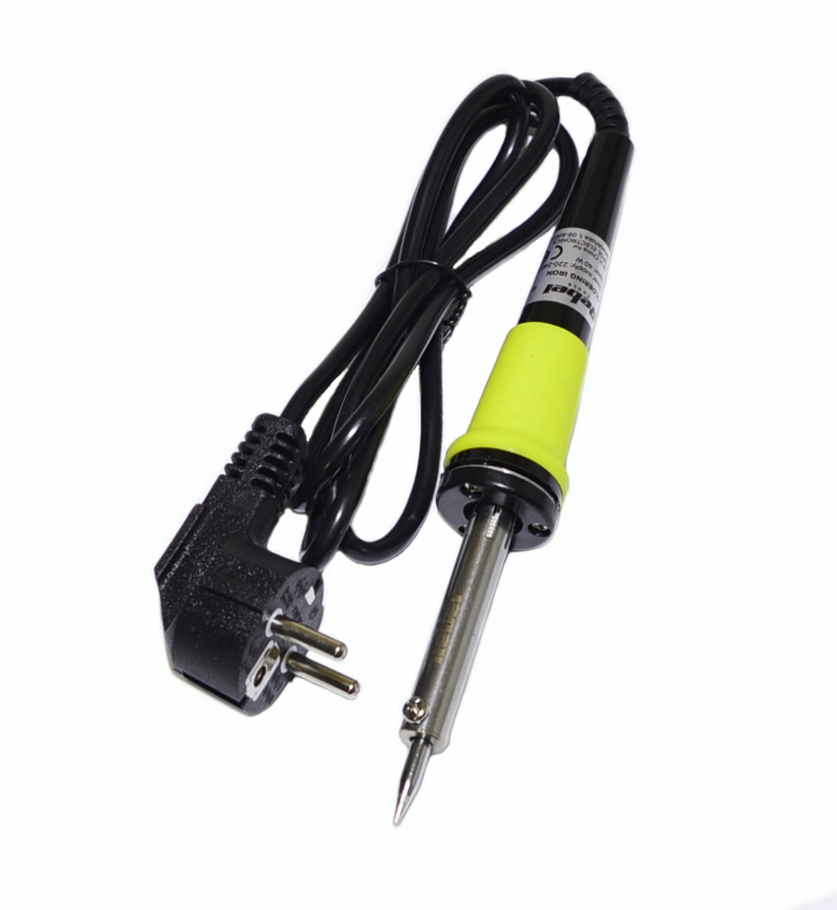 Паяльник 220V ZD-30B 40Вт (ніхром. нагр, євровилка) Rebel, LUT0024-2, фото 1