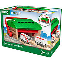 BRIO — Гараж і поїзд для залізниці з ручкою