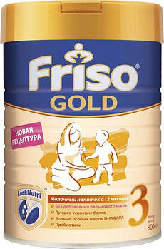 Напій сухий молочний Friso Gold 3 800 г для дітей віком від 1 року