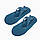 Шкарпетки для йоги сліди Сині, носочки для йоги та пілатесу з антиковзким покриттям "Yoga socks" 35-38 р., фото 3