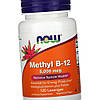 Вітамін В12 метилкобаламін Now Foods Methyl B-12 5000 mcg 120 льодяників, фото 6