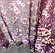 Набір атласних штор з квітами в комплекті з тюлем батист, фото 4