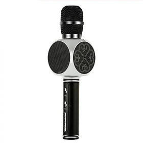 Караоке мікрофон дитячий портативний бездротовий Bluetooth USB Чорний Black Іграшка мікрофони для дітей YS-63