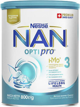 Сухая детская молочная смесь NAN OptiPro 3, 800 г