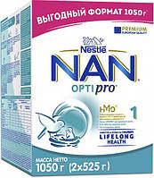 Детская смесь начальная молочная сухая Nestle NAN 1 Optipro с олигосахаридом 2'FL для детей с рождения 1050 г