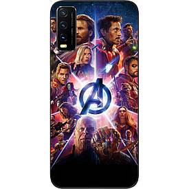 Бампер силіконовий для Vivo Y20 з малюнком Месники