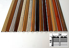 Сходовий кутовий поріжок 24*18. УЛ 121 "під дерево"