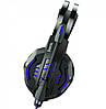 Дротові навушники Hoco W102 Cool tour з мікрофоном і LED підсвічуванням (Синій), фото 6