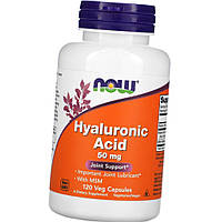 Гиалуроновая кислота МСМ NOW Hyaluronic Acid with MSM 120 капс