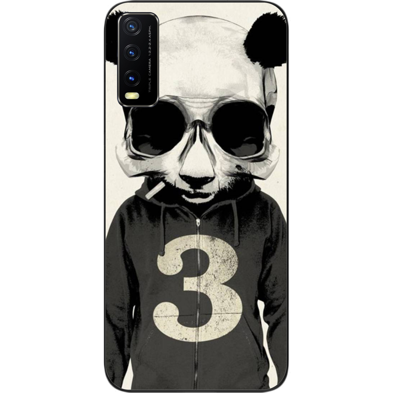 Силіконовий бампер для Vivo Y20 із зображенням Панда