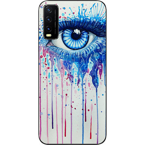 Силіконовий бампер для Vivo Y20 із зображенням Очей, фото 1