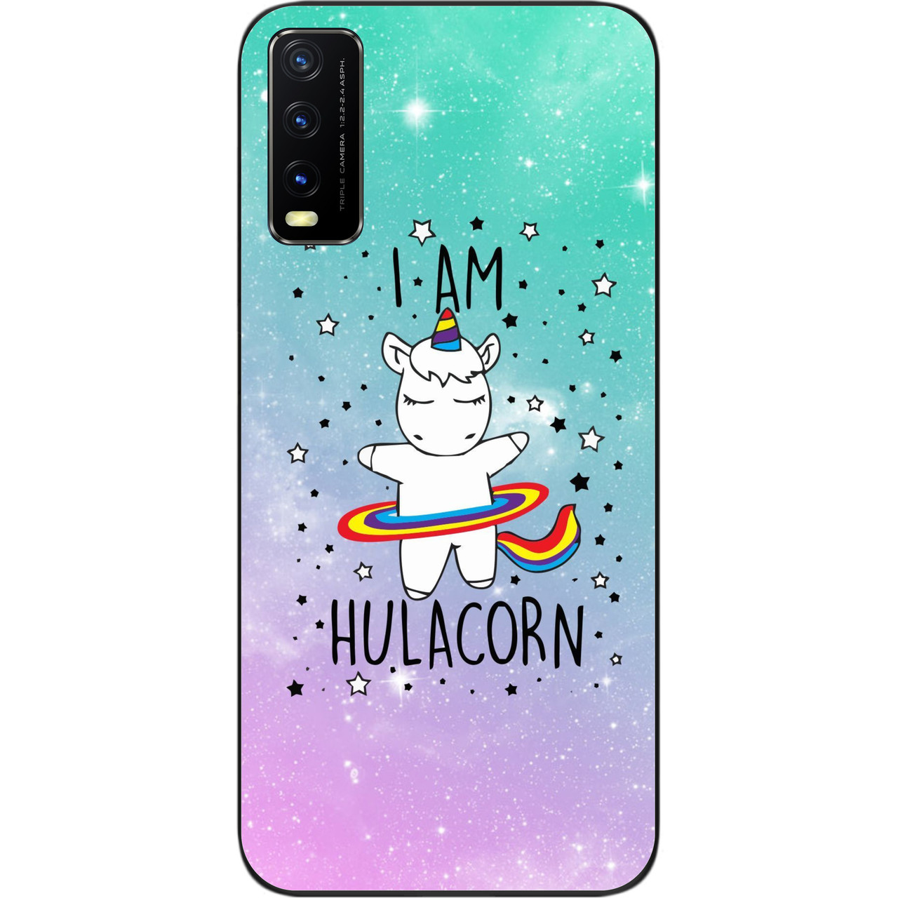 Оригінальний силіконовий чохол для Vivo Y20 з картинкою Єдиноріг