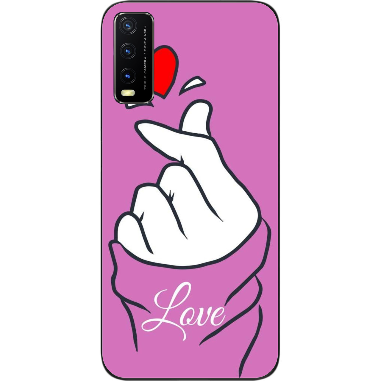 Оригінальний силіконовий чохол для Vivo Y20 з картинкою Рука