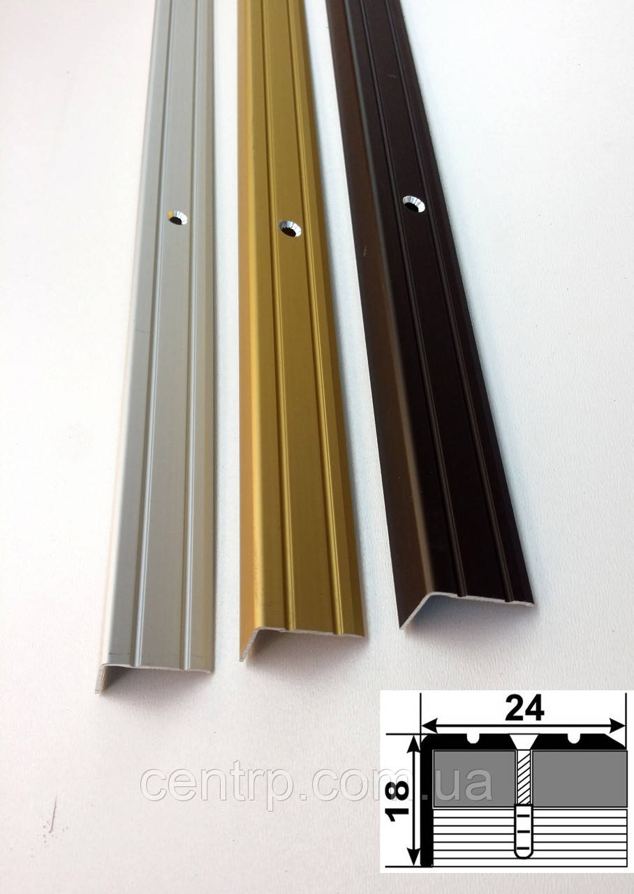 Лестничный Угловой Порожек 24*18 УЛ 121 Анод — Купить Недорого на Bigl ...