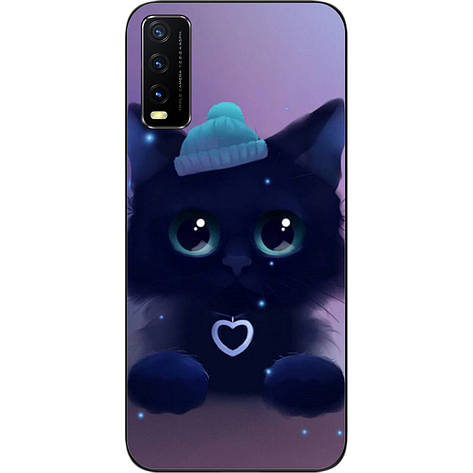 Оригінальний бампер для Vivo Y20 з картинкою Кіт, фото 1