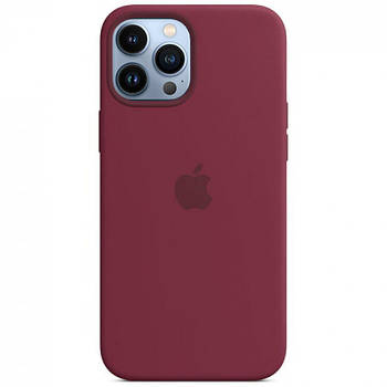 Чохол Silicone FULL case для IPhone 13 Pro max Marsala (33) марсала