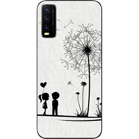 Оригінальний чохол для Vivo Y20 з картинкою Діти і кульбаба, фото 1