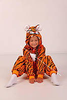 Пижамы кигуруми детские на змейке Тигр, Костюм кигуруми тигра детский (1028)