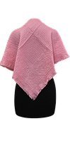 Бабушкин платок шерстяной однотонный 70*70 розовый