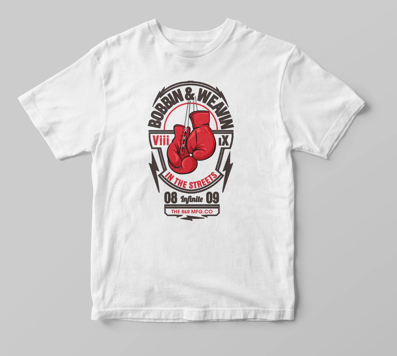 Футболка з принтом boxing