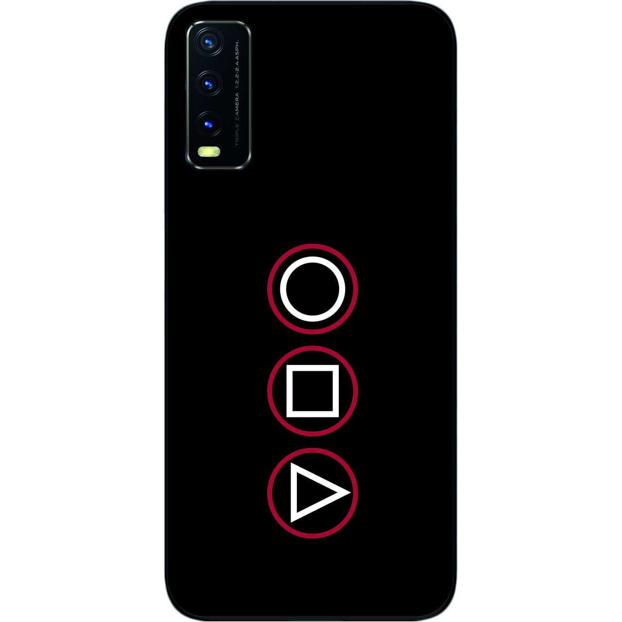 Силіконовий чохол для Vivo Y20 з картинкою Гра в кальмара Логотип