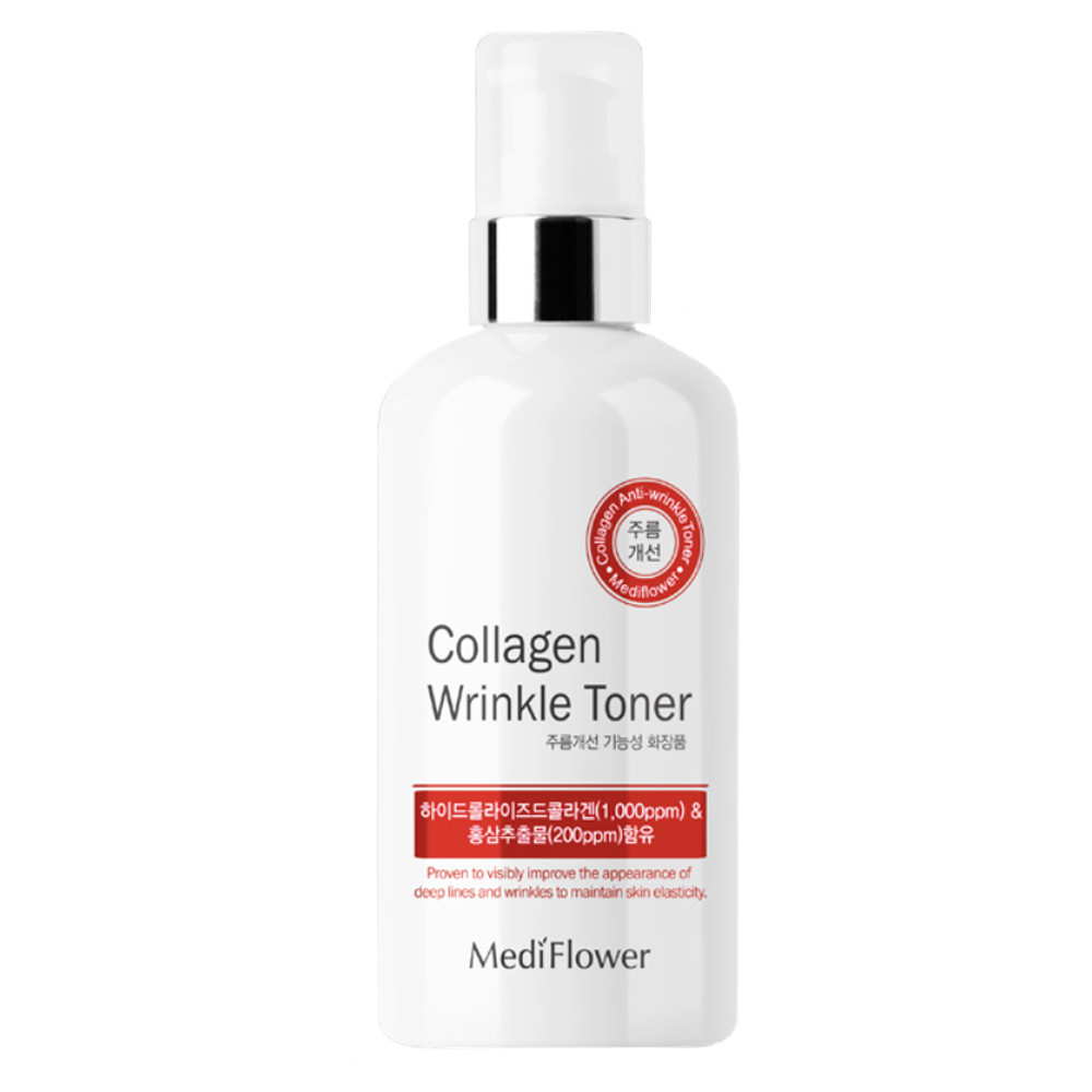 Тонер для обличчя з колагеном Medi Flower Collagen Wrinkle Toner 250 мл, фото 1