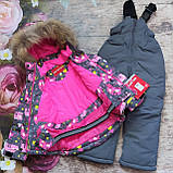 Дитячий роздільний зимовий термокомбінезон для дівчинки "Reimo" 92,98р, фото 3