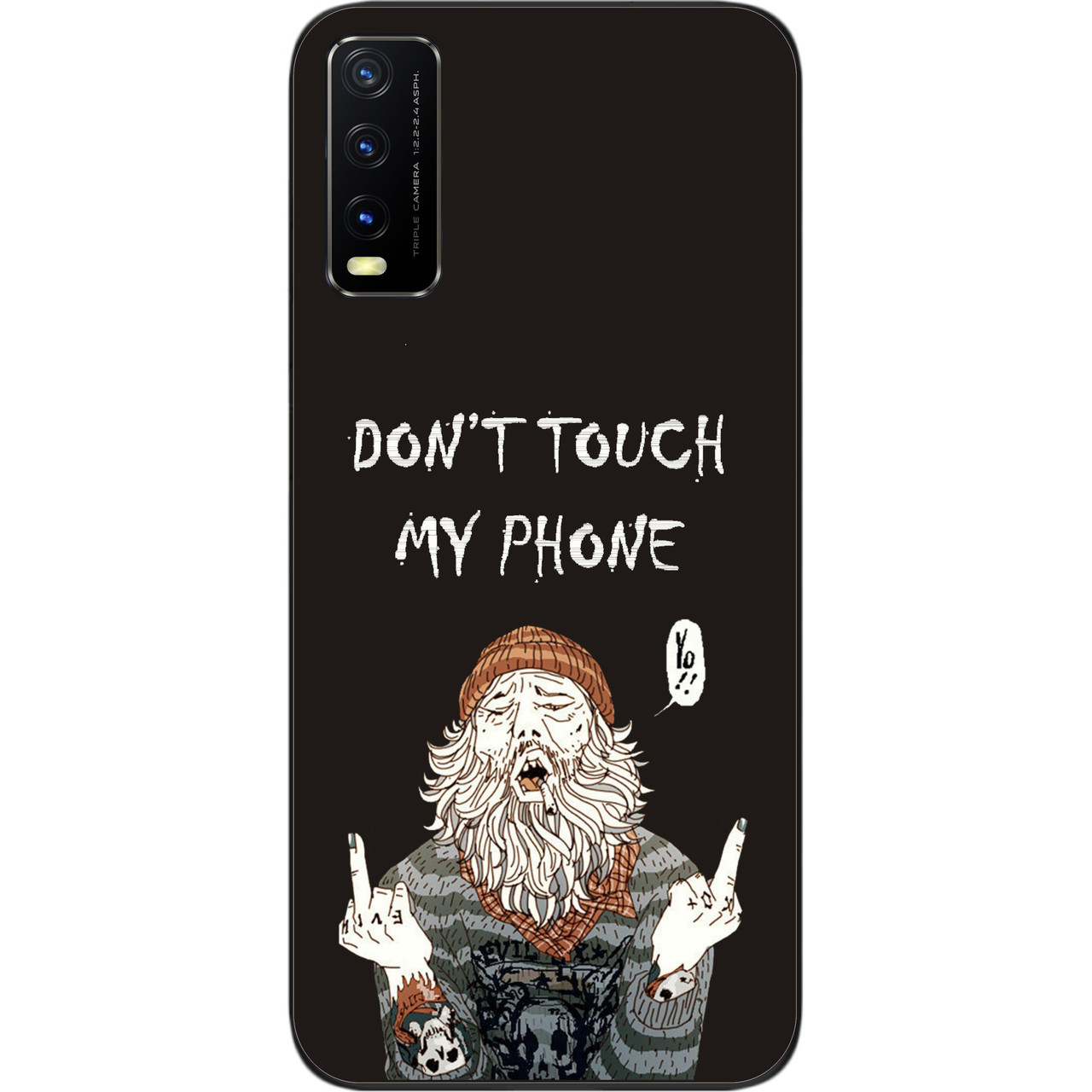 Силіконовий чохол для Vivo Y20 з картинкою Дід