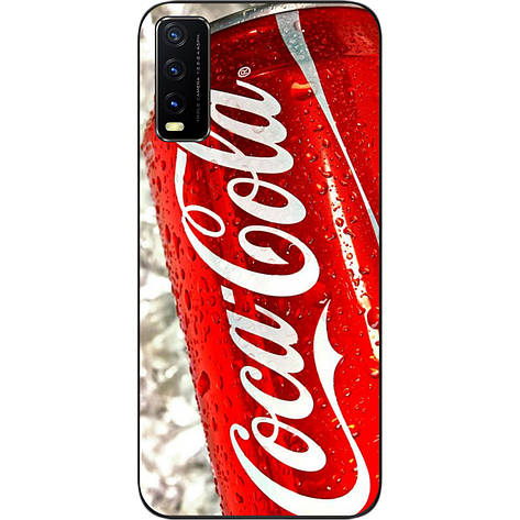 Силіконовий чохол для Vivo Y20 з картинкою Coca-Cola, фото 1