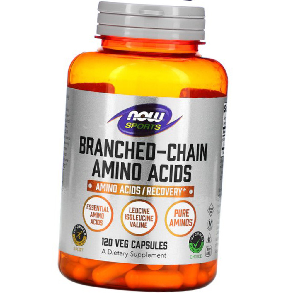 Амінокислота NOW BCAA 120 кап